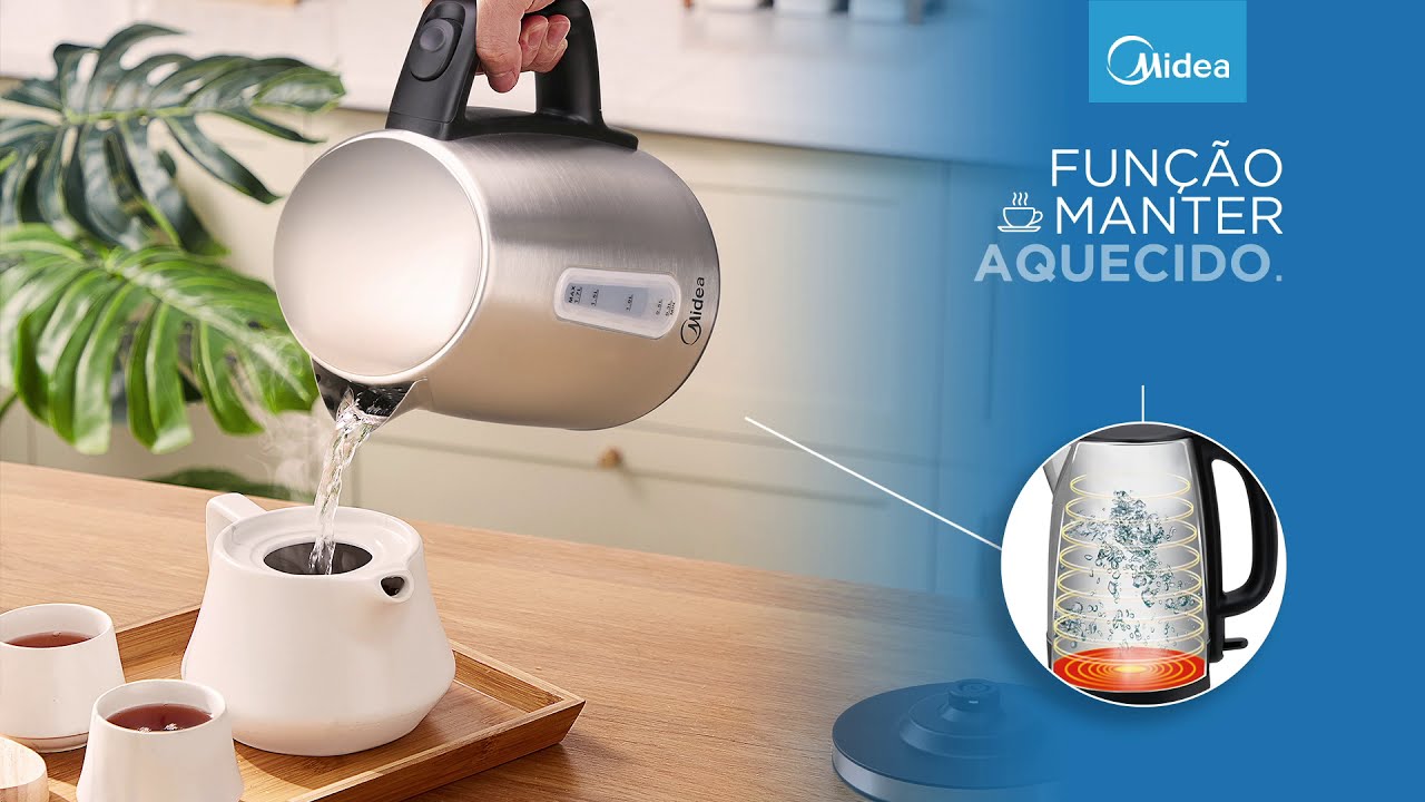 Chaleira Elétrica Inox Midea