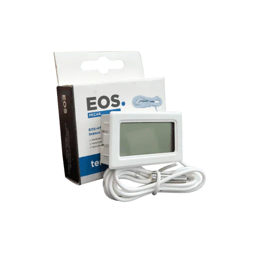 Termometro Digital Eos C/Sensor 1.5m -50+70 Embutido Cor Branca