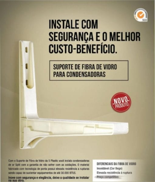 Suporte Para Cond 400mm 6/12000 Fibra/Nylon 5plastic