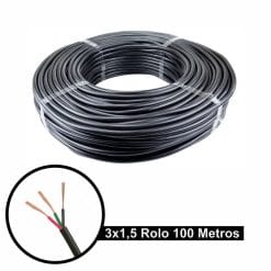 Cabo Pp Flexível 3x1,50 Rolo 100m