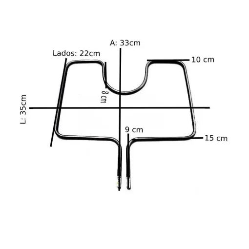Resistencia Fischer Coracao Virado 750w 220v
