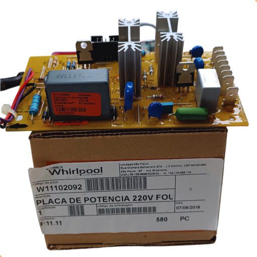 Placa Potência 220v Original Lavadora Brastemp W11102092