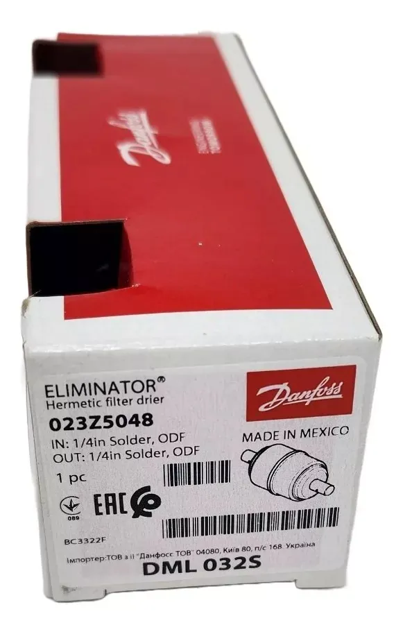 Filtro Secador Dml032s 1/4 Solda 023z5048 Danfoss