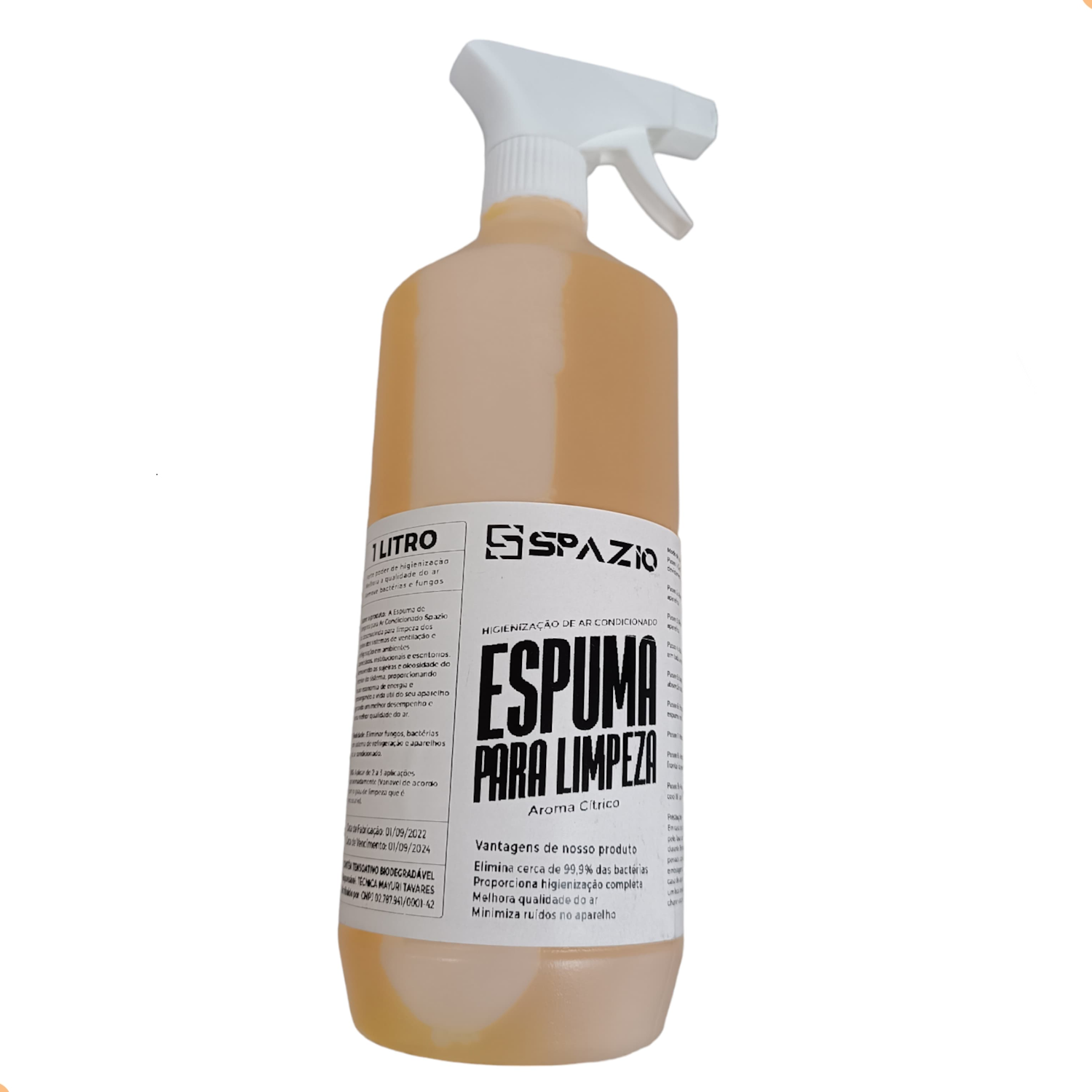 Espuma Para Limpeza De Ar Condicionado 1 Litro Spazio
