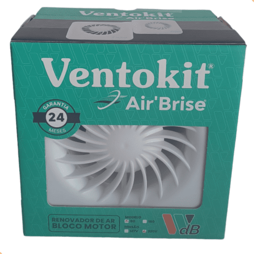 Exaustor Renovador De Ar Air'brise 80 Wdb 100mm P/ 5m² 220v