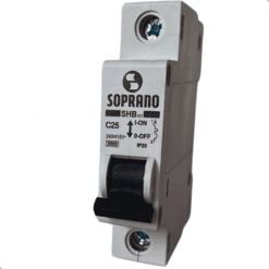 Alternative view of Disjuntor Mini Unipolar Monofásico 25a Soprano Shb1