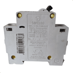 Disjuntor Din Branco Monopolar C 20a 3ka Soprano
