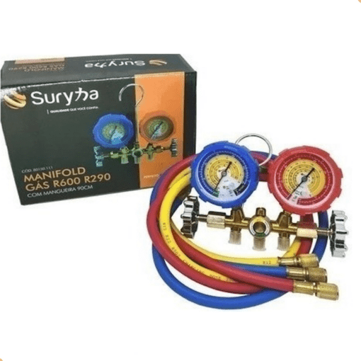 Manifold R600a R290 R1270 + Mangueira 90cm Suryha 80150.111