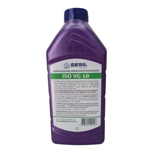 Oleo Iso Vg 10 Para Compressores - Sesil
