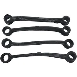 Kit 4 Borracha Preto para Lavadora Brastemp Consul