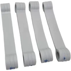 Kit 4 Borracha Cinza Curta Lavadora Brastemp Consul Original