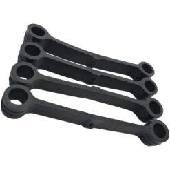 Kit 4 Borracha Preto da Lavadora Brastemp Consul Original