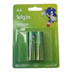 Pilha Alcalina AA Blister 2x Elgin Lr6-1.5v