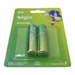 Alternative view of Pilha Alcalina AA Blister 2x Elgin Lr6-1.5v