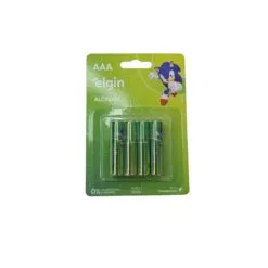 Pilha Alcalina Aaa Palito Lr03 (Cartela C/4) Elgin