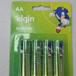 Pilha Alcalina AA Blister com 4 Pecas Elgin