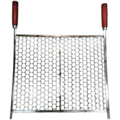 Grelha para churrasqueira modelo Inox medidas 49X50