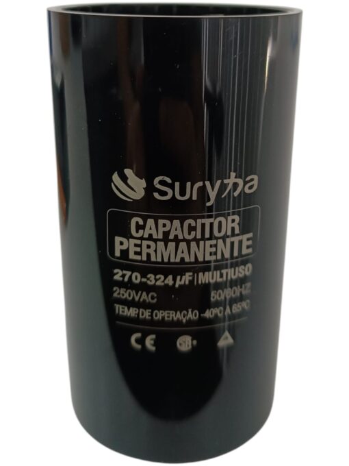 Capacitor de Partida 270 x 324UF 250V Suryha