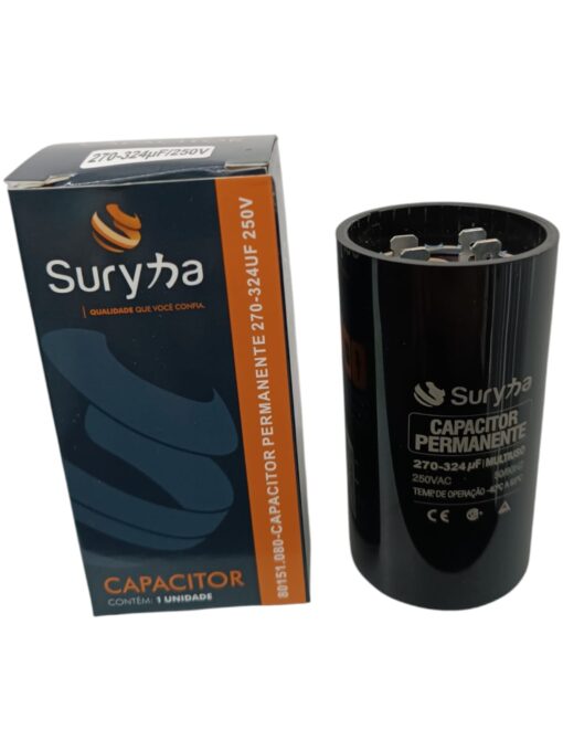 Capacitor de Partida 270 x 324UF 250V Suryha