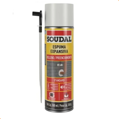 Espuma Expansiva PU 340G/500ML - Soudal