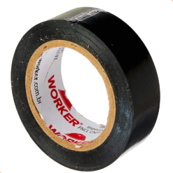 Fita Isolante Anti Chama 19mm x 10m Preta Worker