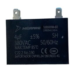 Capacitor 4 Mfd 450v C/Ter 47x17.5x33 Quadrado