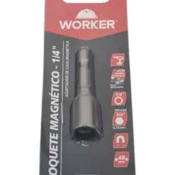 Soquete Magnetico 1/4"X1/4" 48MM