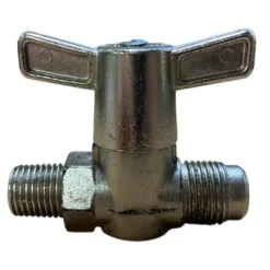 Registro Semi Industrial para fogões industriais, fornos e chapeiras de 3/8 X 1/4 X 1/8 Int tipo Borboleta