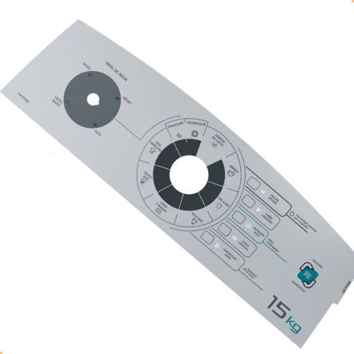 Painel Decorativo CP Compatível com maquina Electrolux LCA de 15KG -5 LEDS